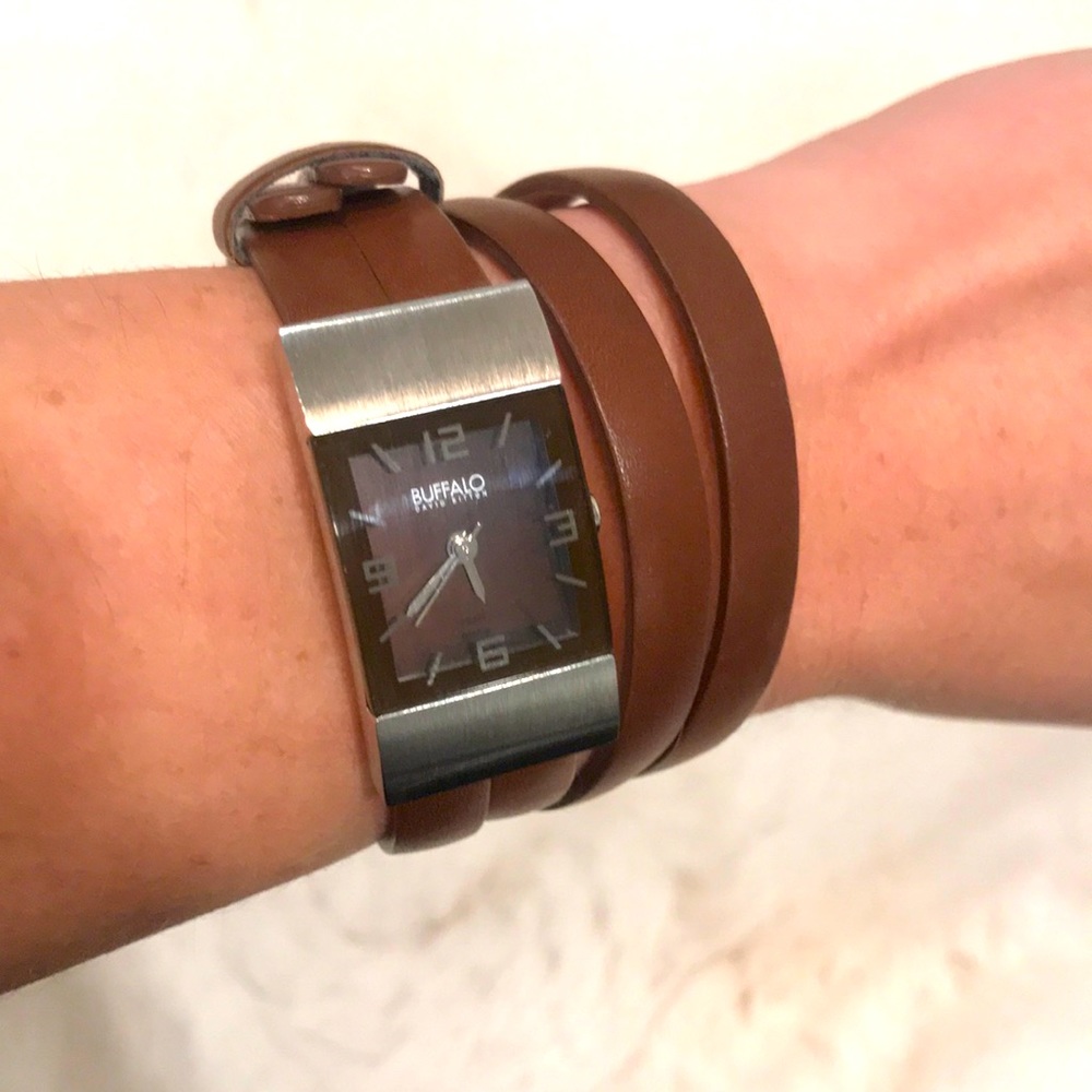 Authentic Genuine Leather David Bitton Buffalo Wrap Watch